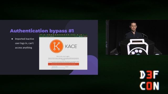 DEF CON 30 - Jeffrey Hofmann - PreAuth RCE Chains on an MDM - KACE SMA смотреть онлайн
