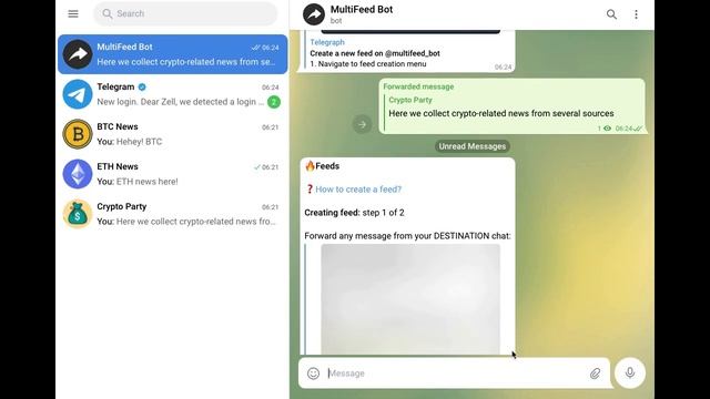 Telegram Messages Forwarding with @multifeed_bot: Quick Setup смотреть онлайн