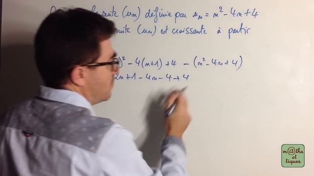 Etudier le sens de variation d'une suite (1) - Première смотреть онлайн