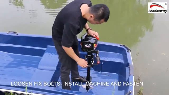 LEADALLWAY 2stroke 3.6HP boat motor смотреть онлайн