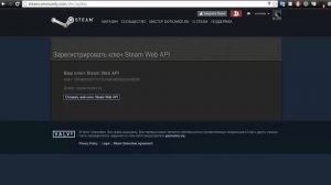 КАК УЗНАТЬ СВОЙ STEAM API KEY