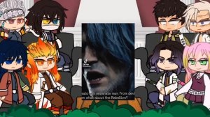 Hashiras React to Dante and Vergil || DMC React || TikTok Edits || Gacha React