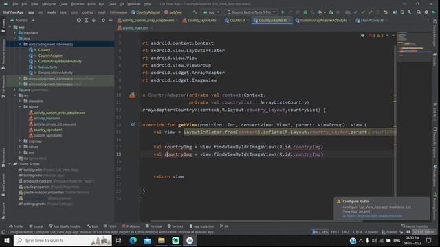 How to Custom ListView in Android Studio Kotlin смотреть онлайн