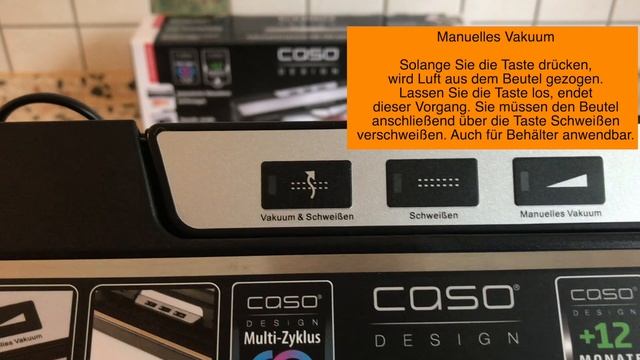Vakuumierer Caso VR 194 advanced Unboxing смотреть онлайн