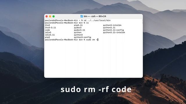 FIX EACCES: permission denied, unlink '/usr/local/bin/code' смотреть онлайн
