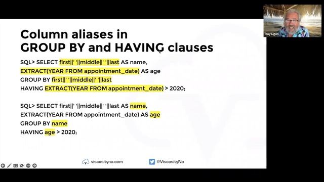 Viscosity 23c Expert Panel: SQL Enhancements смотреть онлайн