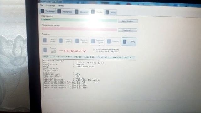 Программатор NAND памяти NANDLite FLASH ЛАЙТ для телевизоров Samsung K9GAG08U0E перезагрузка смотреть онлайн