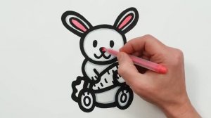 Рисуем фломастерами. Простой милый рисунок. Рисование для детей