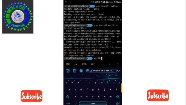 How to generate wordlist using python on termux #_I_biee_ смотреть онлайн