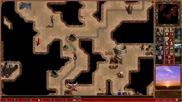 Heroes of Might and Magic III: Skeletons Only 1v7 FFA (200%) [ft. 50% Necromancy Nerf] {Part 1} смотреть онлайн