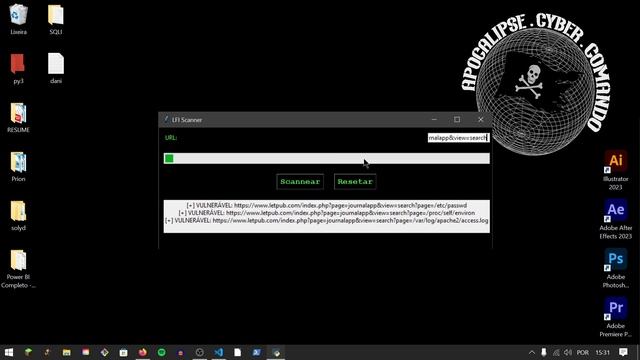 Scanner de vulnerabilidade LFI feito em python смотреть онлайн