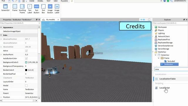 How to Make a Credits Button in Roblox Studio (outdated) смотреть онлайн