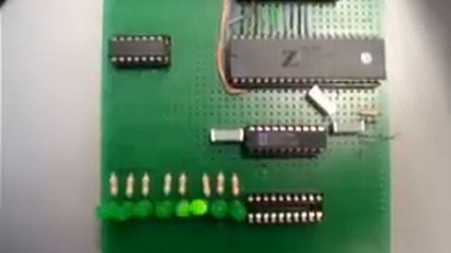 Homemade z80 card with leds смотреть онлайн
