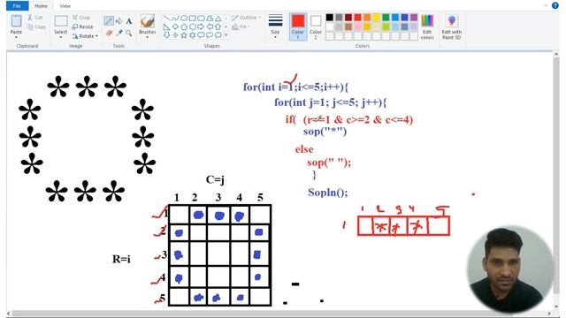 O print in star pattern || Star Pattern program Java || CodingWithved || Alphabet || I Print java смотреть онлайн
