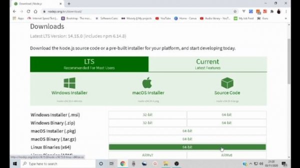 How to install and Set-up Laravel in Windows 10: Nodejs installation for Laravel Environment Set-up