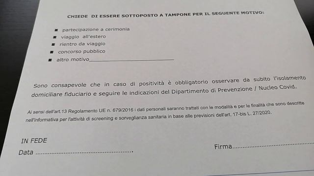 Ausfüllhilfe Formular für den kostenlosen Test in Jesolo, Cavallino, Caorle, Bibione und Umgebung смотреть онлайн