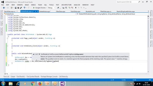 How to Delete a Record From XML File With XPATH Queries Using Asp.Net смотреть онлайн