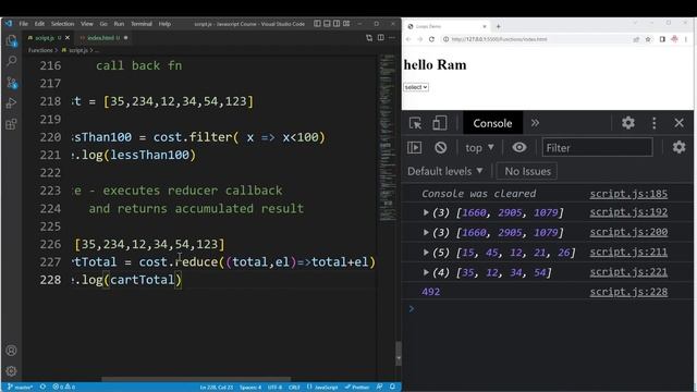 Map, Filter and Reduce | Higher Order Functions | JavaScript Course | Logic First Tamil смотреть онлайн