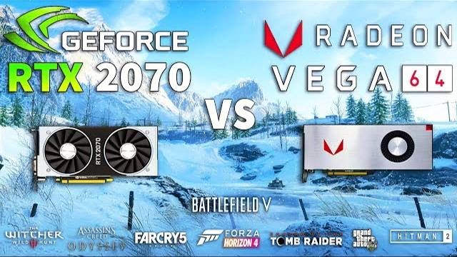 RTX 2070 Vs VEGA 64 Test In 8 Games