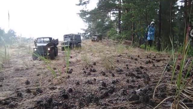 Rc Truck trial 1:10 SPB Russia autumn of 2012