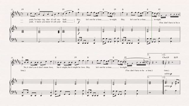 Alto Sax - Let’s Not Be Alone Tonight - R5 - Sheet Music, Chords, & Vocals смотреть онлайн