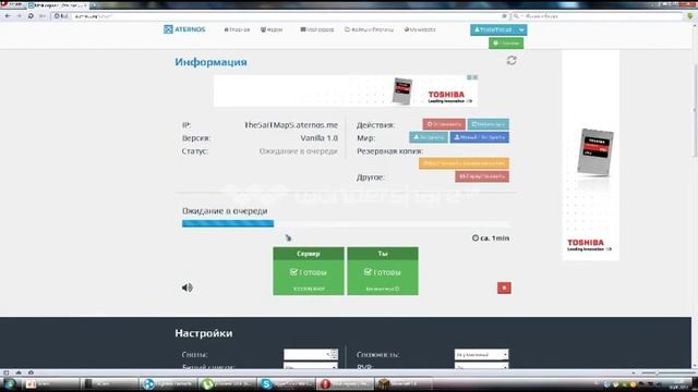 как создать сервер на сайте Aternos [minecraft]