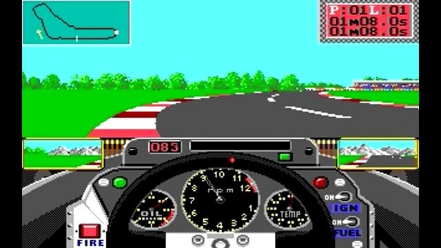 Grand Prix Circuit 1988 - Accolade - Old arcade game of Formula one смотреть онлайн