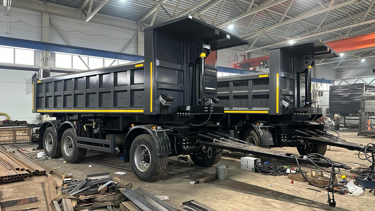 Изготовили самосвальный, трехосный прицеп... смотреть онлайн