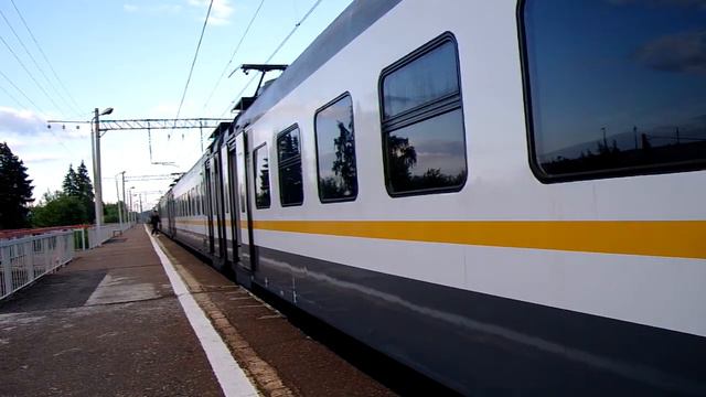 Электропоезда ЭП2Д-0094 БОРОДИНО И ЭД2Т-0033 смотреть онлайн