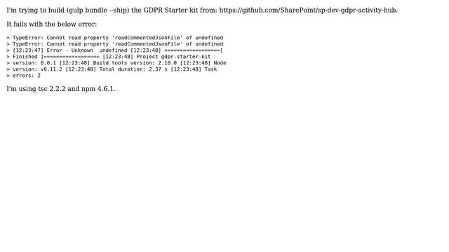 Sharepoint: Gulp build task fails смотреть онлайн