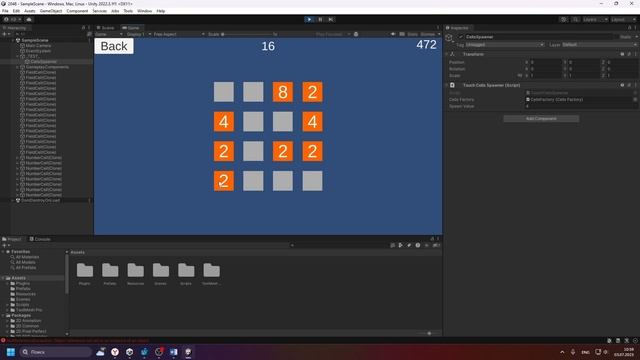 2048 Unity Практика (Демонстрация игры) смотреть онлайн