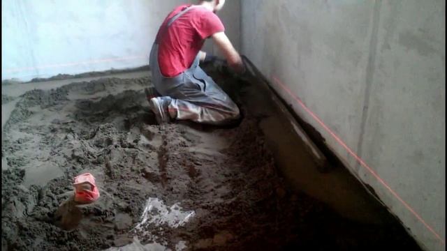 полусухая стяжка пола за один день смотреть онлайн