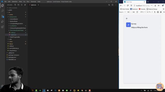 Covid Tracker L10 | Making Survey, Report, Notice Screen смотреть онлайн