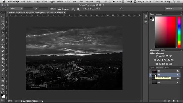 AVP002 - Using A Channel-Generated Mask To Blend Two Photos