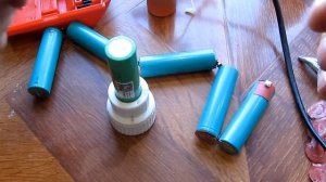 Замена аккумуляторов Li-ion-18650 в шуруповёрте Калибр-18v своими руками