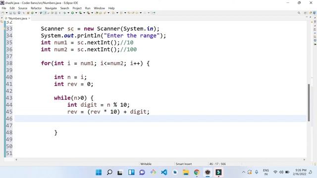 Program to print all palindromes in a given range смотреть онлайн