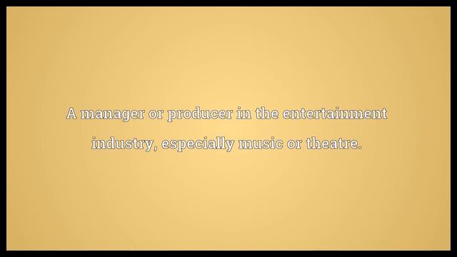 Impresario Meaning