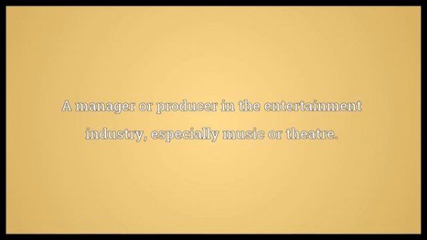 Impresario Meaning