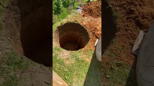 Копка 2-х камерного септика 3+4 Киржачский район СНТ "Радуга" - Заказ Колодец смотреть онлайн