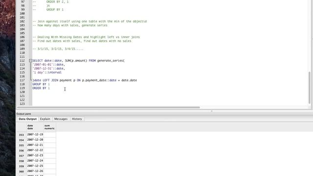 Postgres Generate Series and Inner vs Left Joins смотреть онлайн