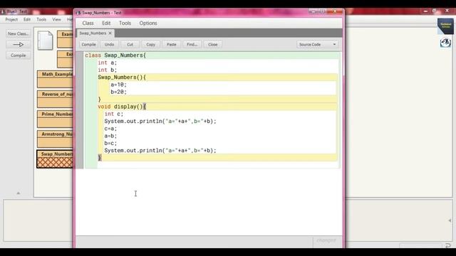 Swap two Numbers in Java using BlueJ | BlueJ IDE | ICSE IX & X | Java Programming смотреть онлайн