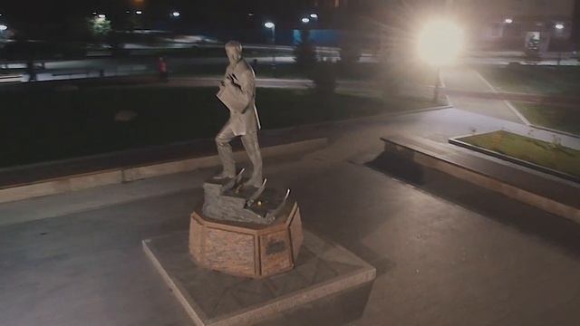 Ночной Омск с высоты (часть 1) улица Ленина смотреть онлайн