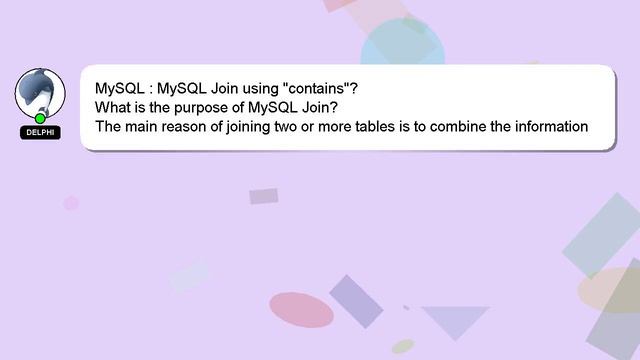 MySQL : MySQL Join using "contains"? смотреть онлайн