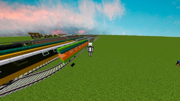Как построить поезд в Minecraft?