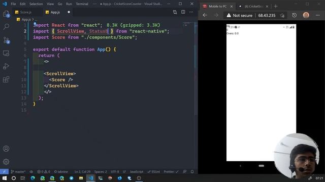 Build a Cricket Score Counter mobile app using React Native: Creating the Score section смотреть онлайн