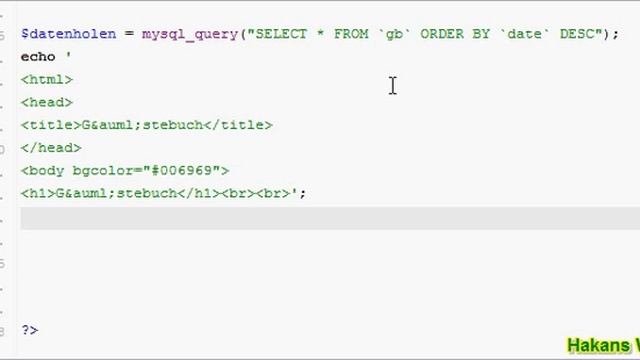 PHP Gästebuch erstellen Tutorial Deutsch 1/3 смотреть онлайн