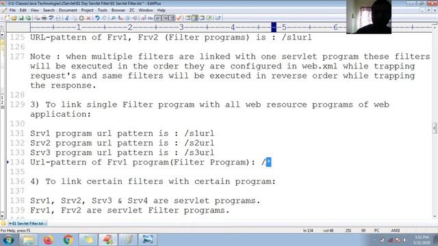 216 Linking / mapping Servlet Filter with our Servlet web resource programs | Java Servlet Tutorial смотреть онлайн