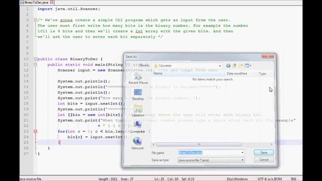 Java (Beginner) - Coding a Binary to Decimal Converter смотреть онлайн