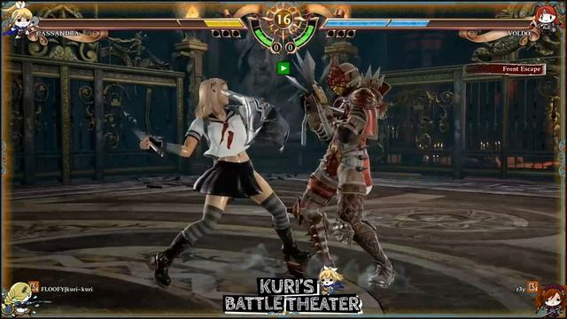 SoulCalibur 6 (Cassandra) FLOOFY|Kuri-kuri vs (Rank#12 Voldo) r3y - 02 смотреть онлайн