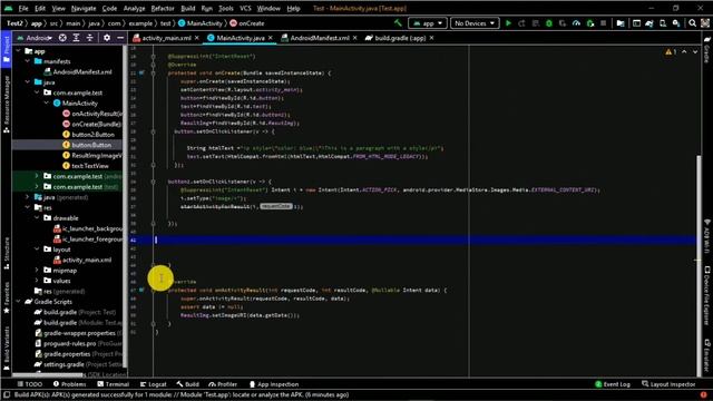 StartActivityForResult Deprecated & Html.fromHtml Deprecated Solution - Android Studio | A T Video смотреть онлайн